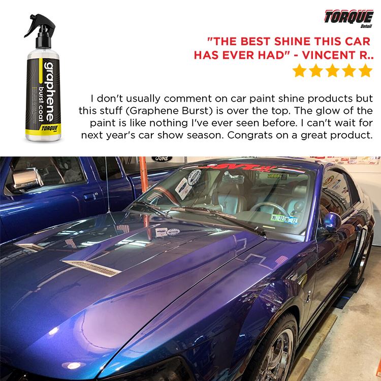 Graphene Burst Coat - Spray On Graphene Ceramic Coating - (8oz Bottle) Torque Detail