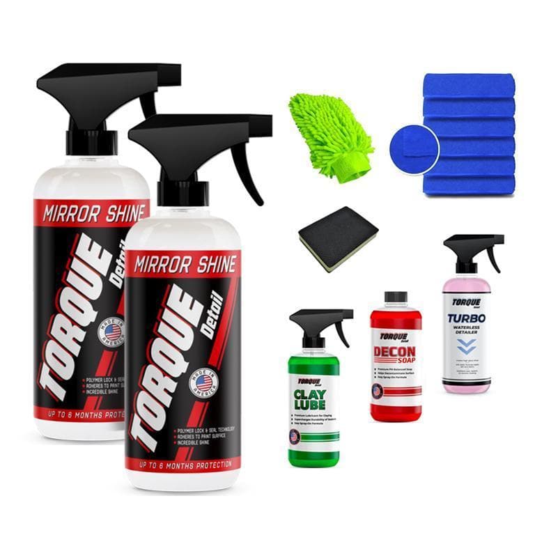 Mirror Shine Pro Bundle - Complete Wax & Detailing Kit Torque Detail