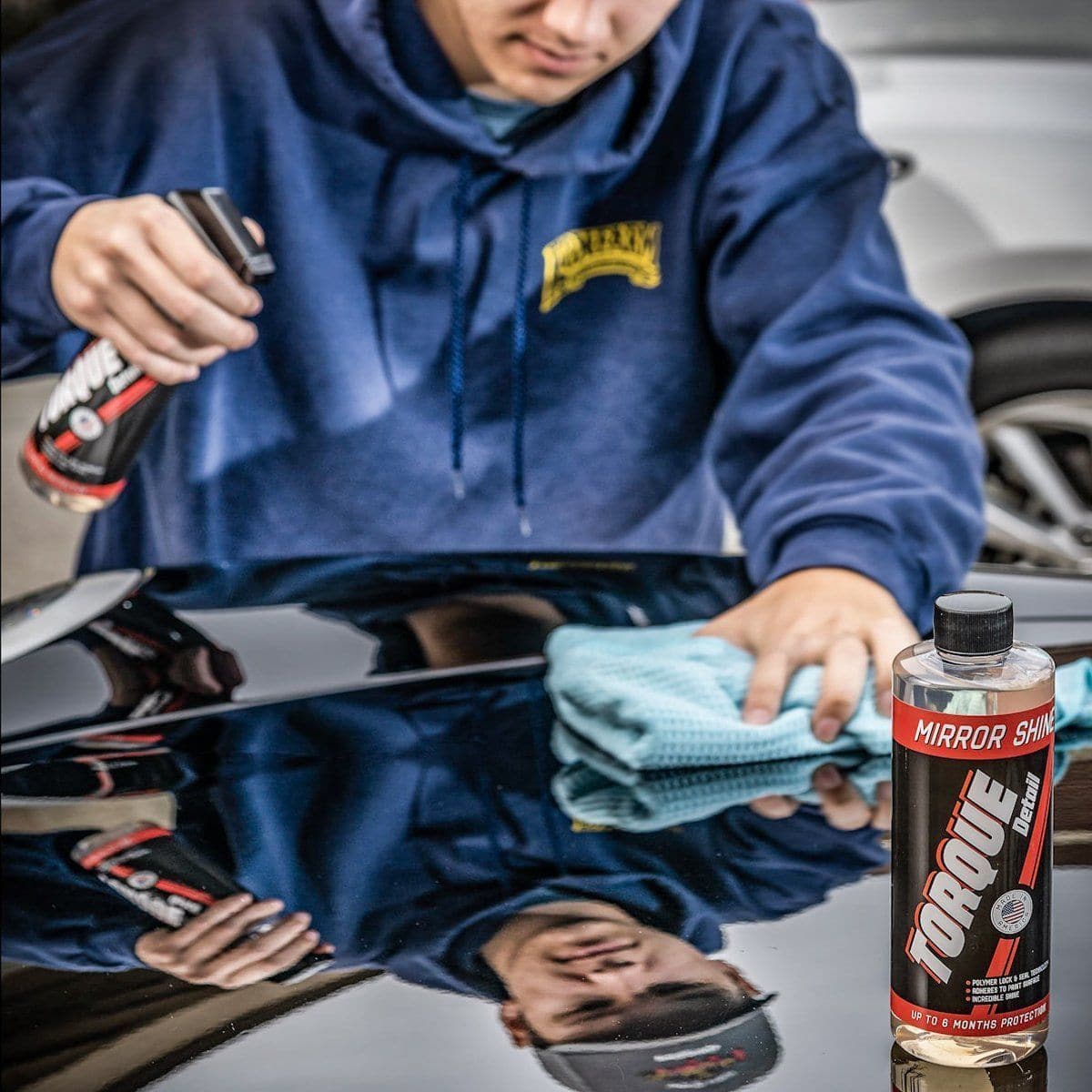 Mirror Shine™ - Super Gloss Hybrid Car Wax Spray & Sealant (16oz Bottle) Torque Detail