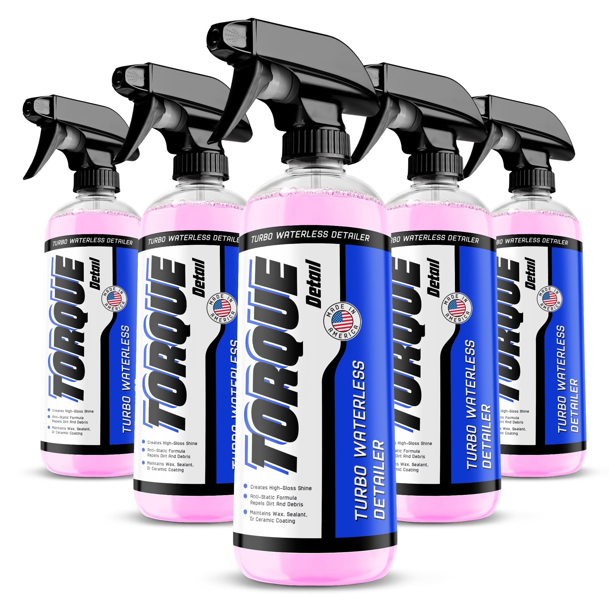 Turbo Ceramic Waterless Detailer™ (16 oz) - Anti-Static Waterless Car Wash & Quick Detailer Torque Detail