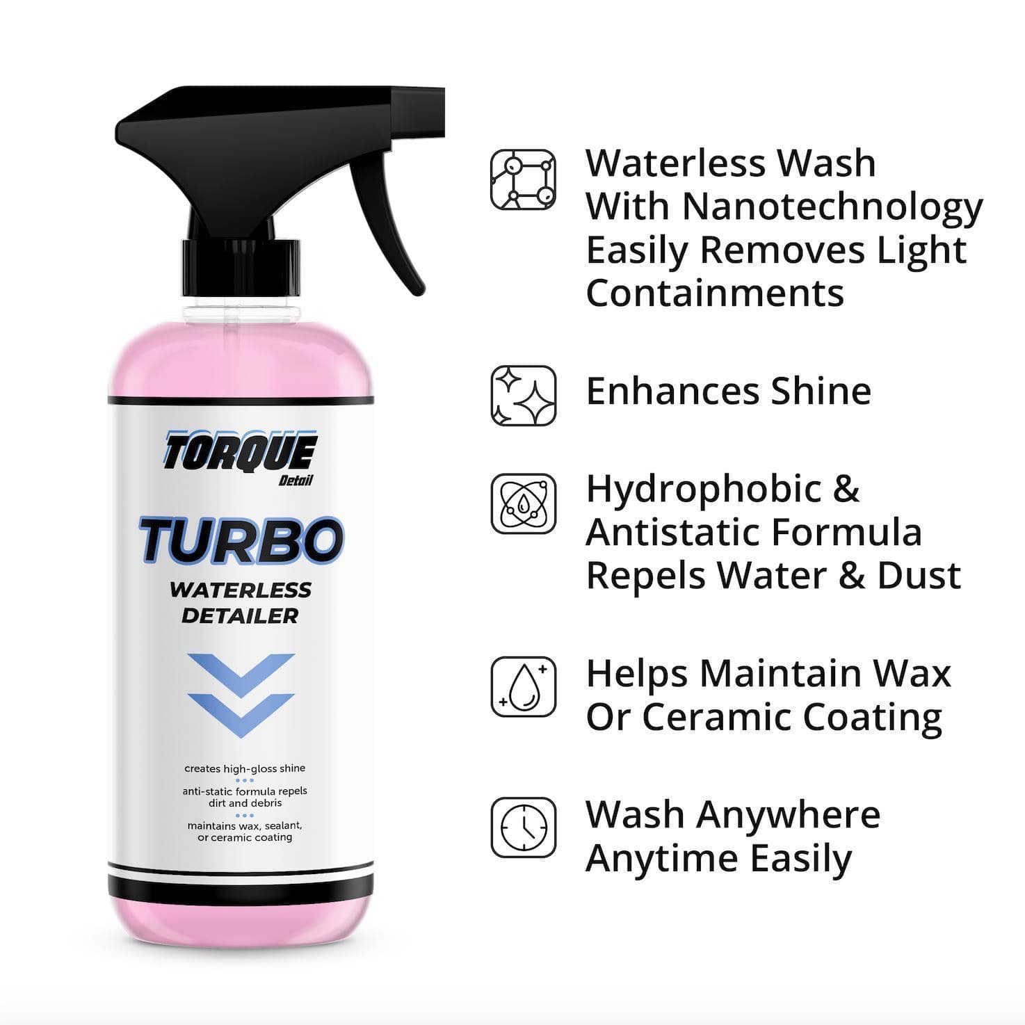 Turbo Waterless Detailer™ [Super Saving 3-Pack] Torque Detail